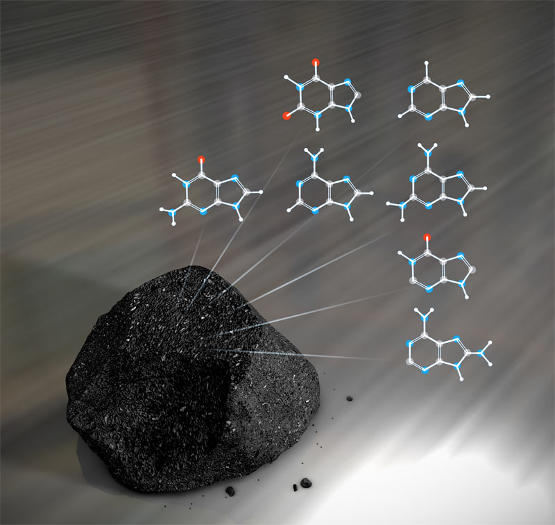 Building Blocks of DNA Found in Meteorites from Space